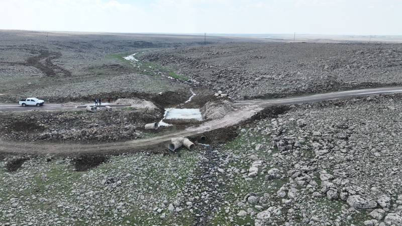 BÜYÜKŞEHİR BELEDİYESİ, VİRANŞEHİR VE SİVEREK'TE 3 MENFEZ İNŞA EDİYOR