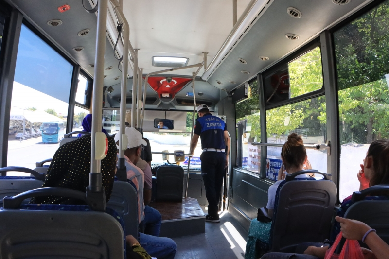 BÜYÜKŞEHİR ZABITASINDAN TOPLU TAŞIMA ARAÇLARINDA KLİMA DENETİMİ