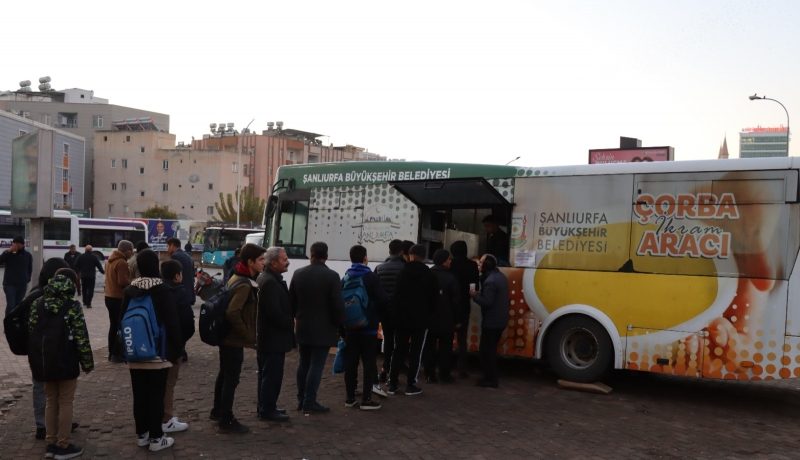 BÜYÜKŞEHİR’DEN ÇORBA İKRAMI