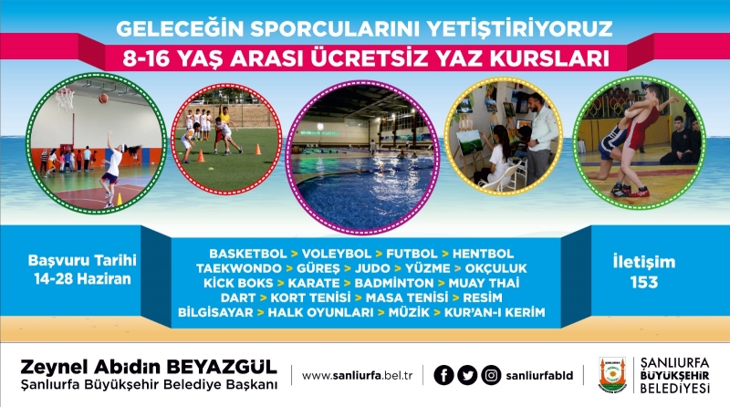Büyükşehir'den Gençlere Yönelik 21 Branşta Ücretsiz Yaz Kursu