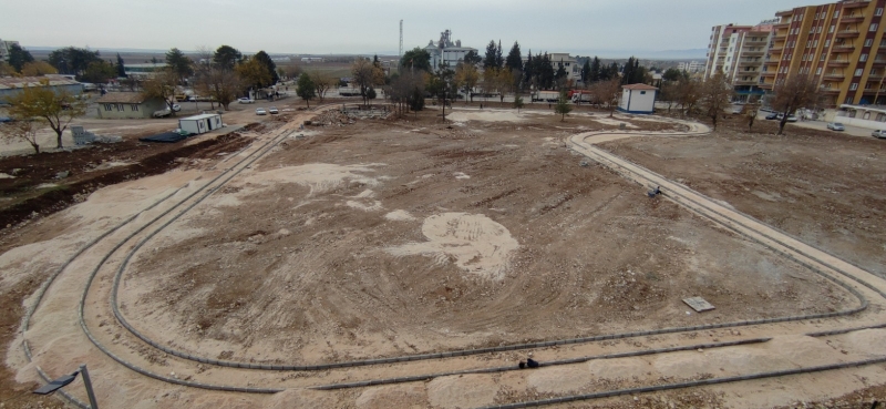 BÜYÜKŞEHİR’DEN HİLVAN’DA KENT PARK ÇALIŞMASI