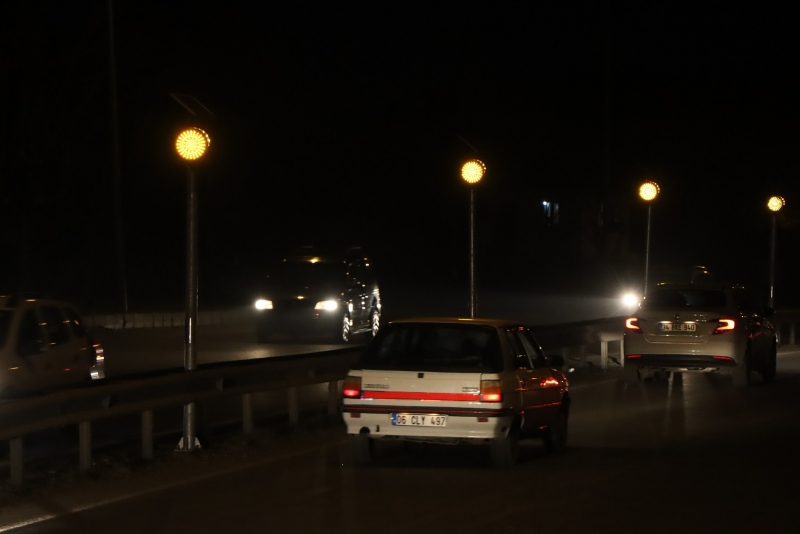 BÜYÜKŞEHİRDEN KAZA KARA NOKTALARINDA FLAŞÖRLÜ ÖNLEM