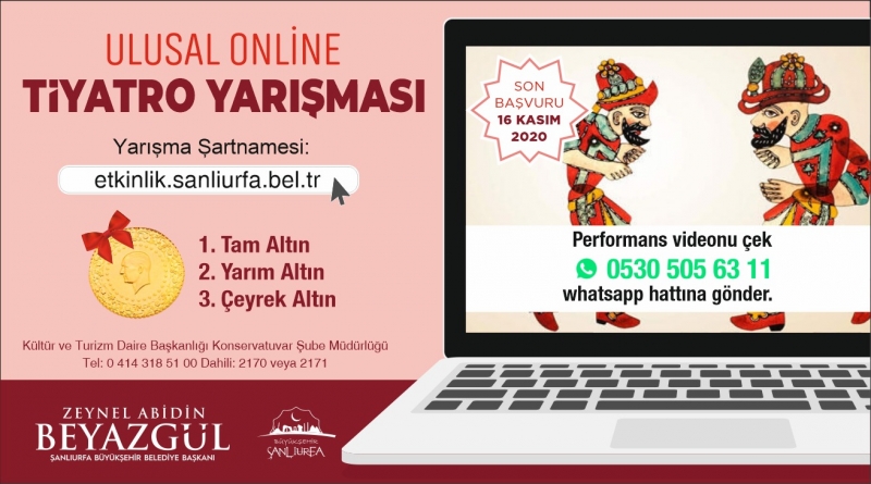 BÜYÜKŞEHİR’DEN ÖDÜLLÜ ONLİNE SES VE TİYATRO YARIŞMASI