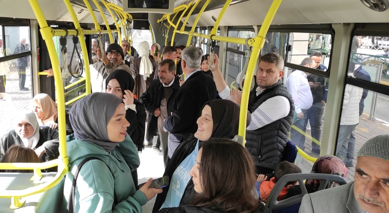 BÜYÜKŞEHİRDEN TOPLU TAŞIMA VE PARKOMATLARLA İLGİLİ ANKET ÇALIŞMASI