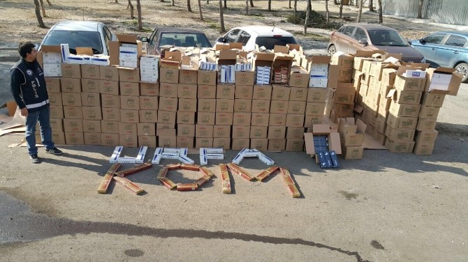 Şanlıurfa’da 101 bin 390 paket sigara ele geçirildi