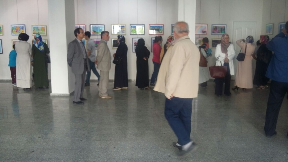 Miniklerin sergisi yoğun ilgi gördü