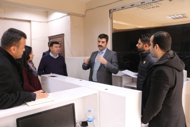 Kaymakam Yosunkaya koordinasyon merkezini denetledi