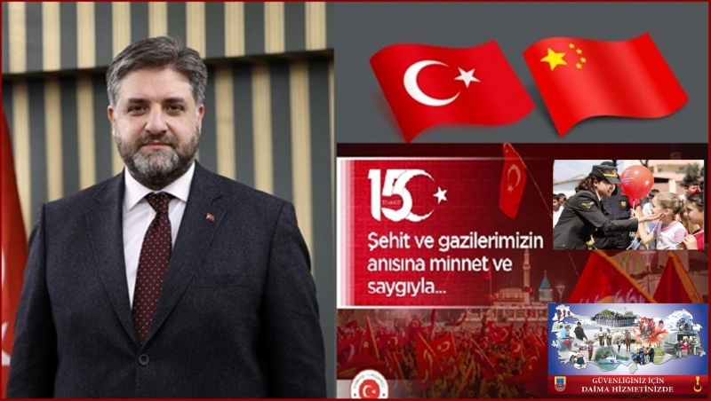 ÇHC Pekin Büyükelçimiz A.Emin Önen’den Jandarmanın kuruluş yıldönümü mesajı