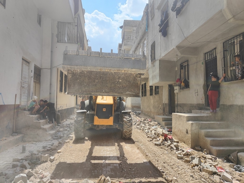 Doğalgaz Ulaşan Eyyübiye Sokakları Yenileniyor