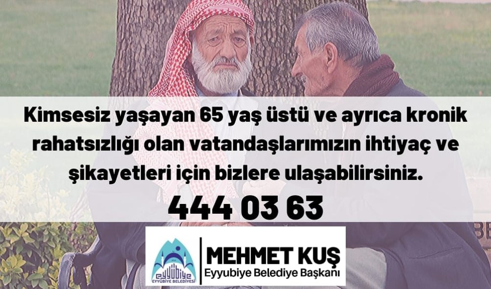 Eyyübiye Belediyesi yaşlıları unutmadı