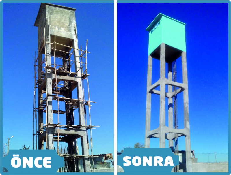 Eskiyen Su Depoları Yenileniyor