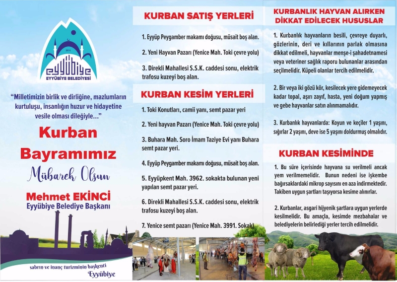 Eyyübiye Belediyesi Kurban Bayramına Hazır