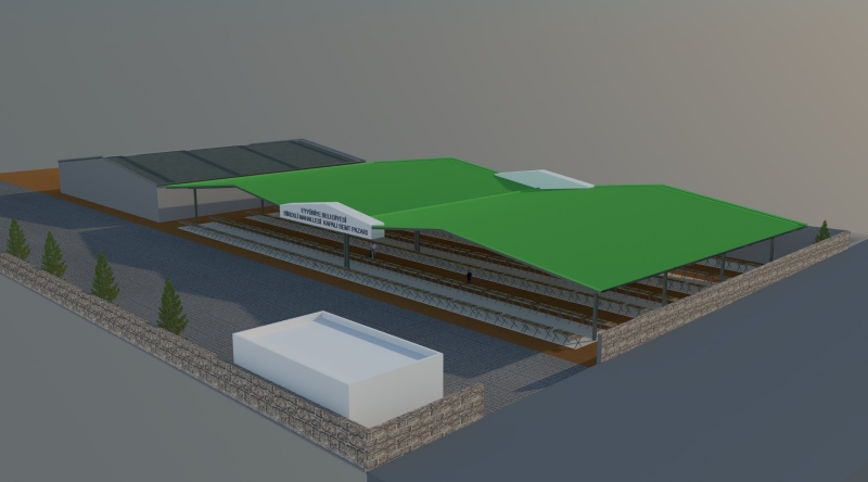 EYYÜBİYE BELEDİYESİNDEN DİREKLİ’YE KAPALI SEMT PAZARI