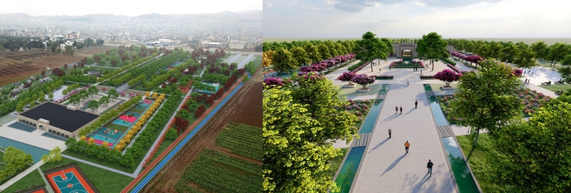 EYYÜBİYE, BÖLGENİN EN BÜYÜK MİLLET BAHÇESİNE KAVUŞUYOR.