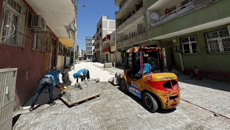 Eyyübiye’de Doğalgaz Ulaşan Sokaklar Yenileniyor