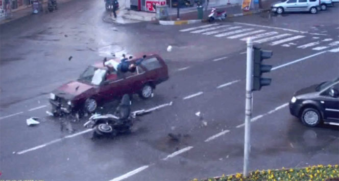 Feci kazalar kamerada