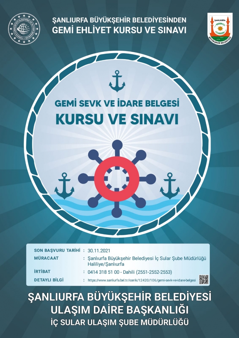 GEMİ SEVK, İDARE BELGESİ KURSU VE SINAV BAŞVURULARI BAŞLADI
