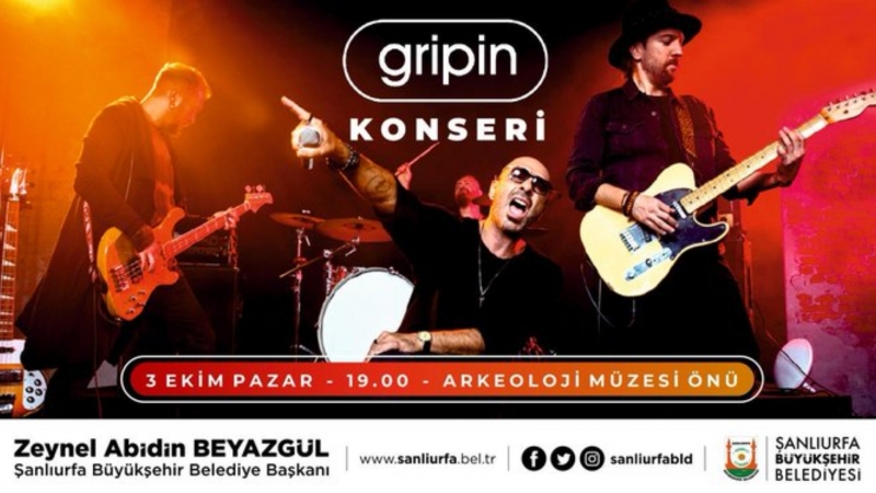 GRİPİN MÜZİK GRUBU ŞANLIURFA’DA SAHNE ALACAK