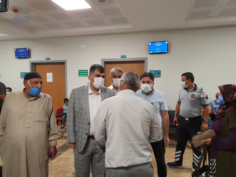 GÜLÜM Ceylanpınar Devlet Hastanesinde incelemelerde bulundu.