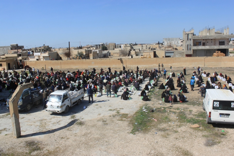 GÜNYÜZÜ DERNEĞİ, RESULAYN’DAKİ İHTİYAÇ SAHİPLERİNİ UNUTMADI