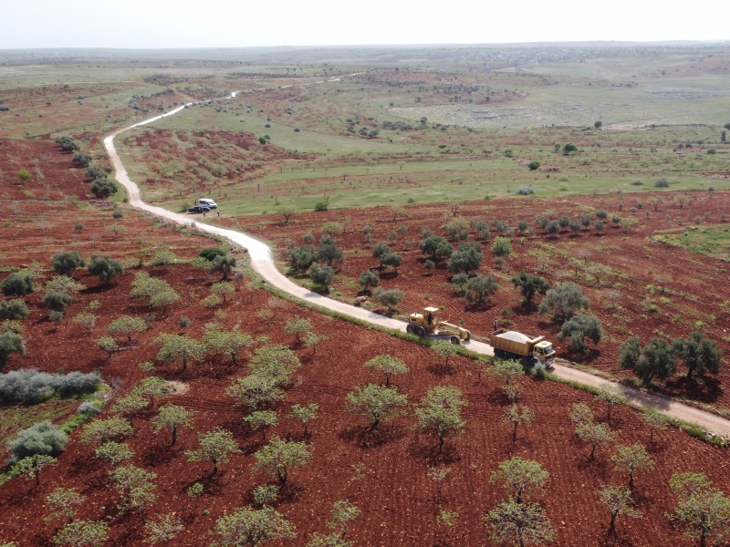 Halfeti kırsalında yol çalışmaları hızlandı