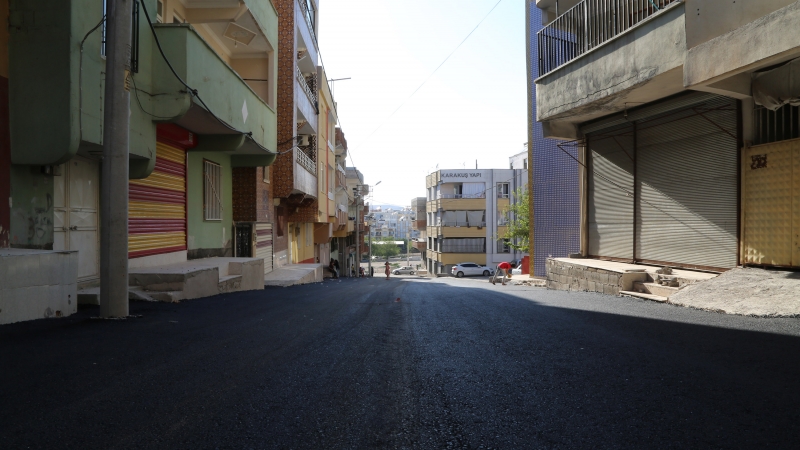 HALİLİYE BELEDİYESİNDEN DEVTEYŞTİ MAHALLESİNDE ASFALT ÇALIŞMASI