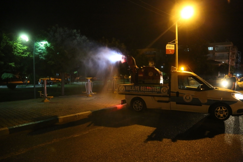 Haliliye İlaçlamada Yoğun Mesai