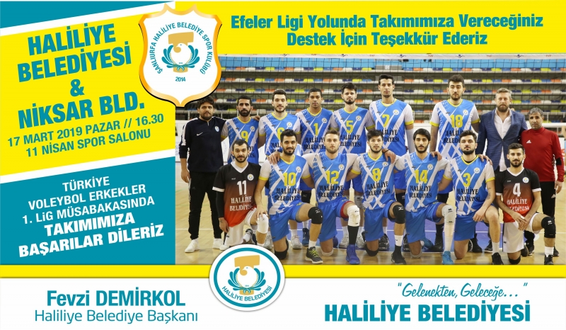 Haliliye Voleybol Takımı Niksar Maçına Hazır