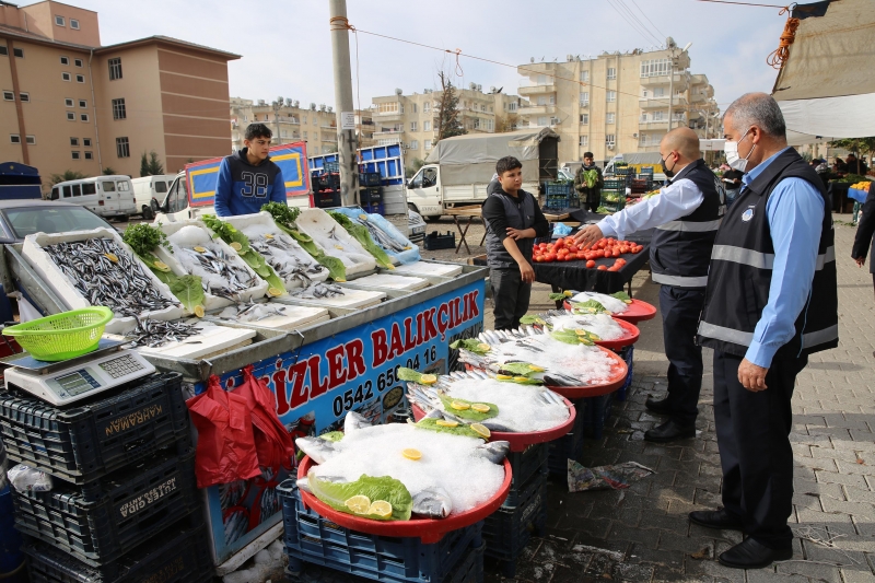 HALİLİYE ZABITASINDAN PAZAR YERLERİNE DENETİM