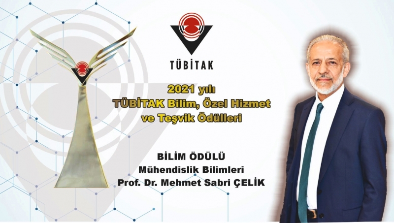 Harran Üniversitesi Rektörü Prof. Dr. Mehmet Sabri ÇELİK, TÜBİTAK Bilim Ödülüne Layık Görüldü