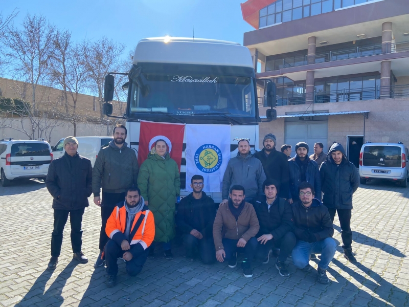 Harran Üniversitesi’nin Bir Yardım Konvoyu Daha Deprem Bölgesine Gönderildi