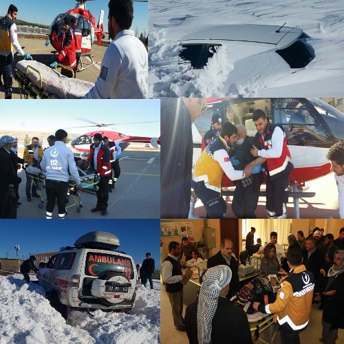 HASTALARIN İMDADINA 112 EKİPLERİ YETİŞTİ.