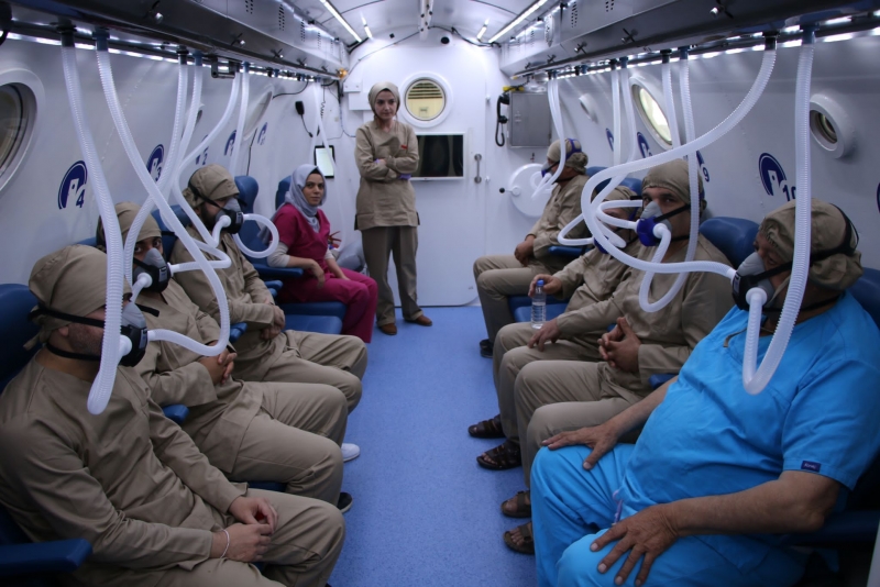 Hiperbarik Oksijen Tedavi merkezinde ilk hasta alındı