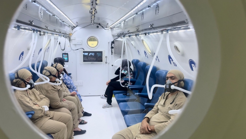 Hiperbarik oksijen tedavi merkezi bölgeye hitap ediyor.