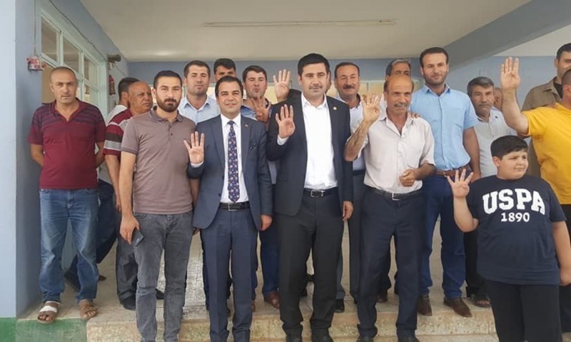 İbrahim Halil Yıldız, Suruç’ta seçim çalışmalarını sürdürüyor;