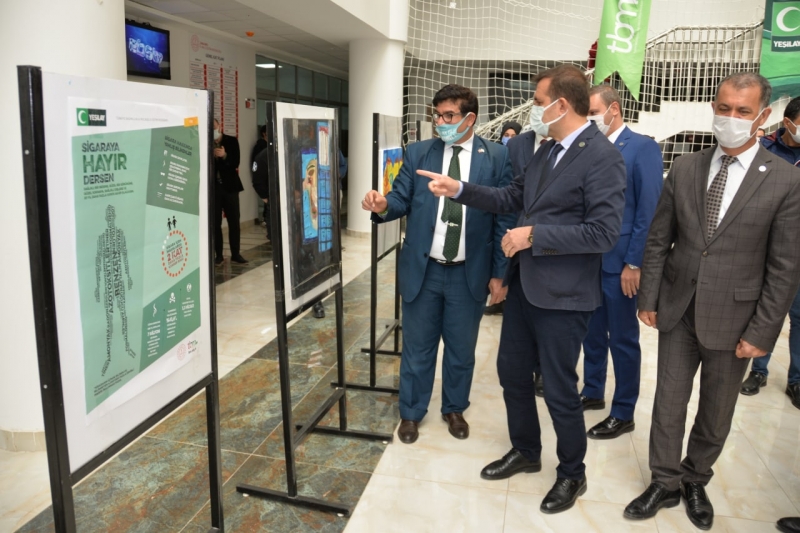 İl Milli Eğitim Müdürlüğünde Yeşilay Haftası Sergisi Açıldı