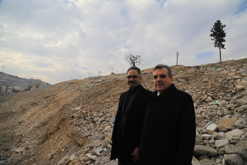 KALE ETEĞİNDE PEYZAJ ÇALIŞMALARI BAŞLIYOR