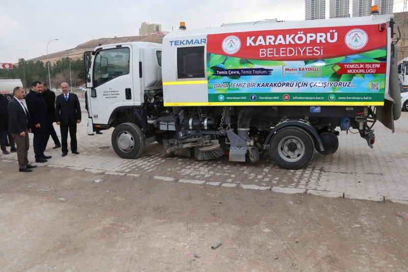 KARAKÖPRÜ BELEDİYESİ'NE YENİ TEMİZLİK ARACI
