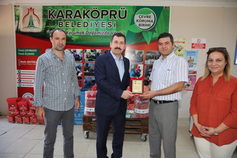 Karaköprü Belediyesine 2 Milyon Liralık Geri Dönüşüm Hibesi