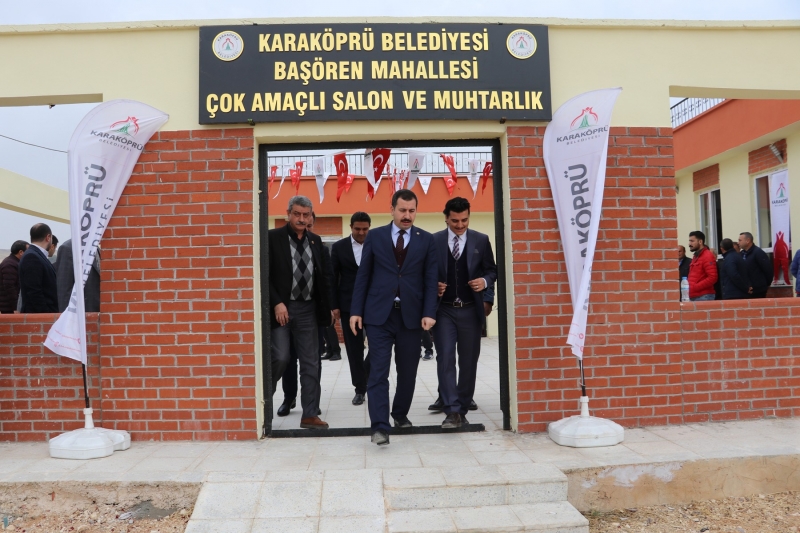 KARAKÖPRÜ KIRSALINDA ÇOK AMAÇLI SALONLAR YÜKSELİYOR