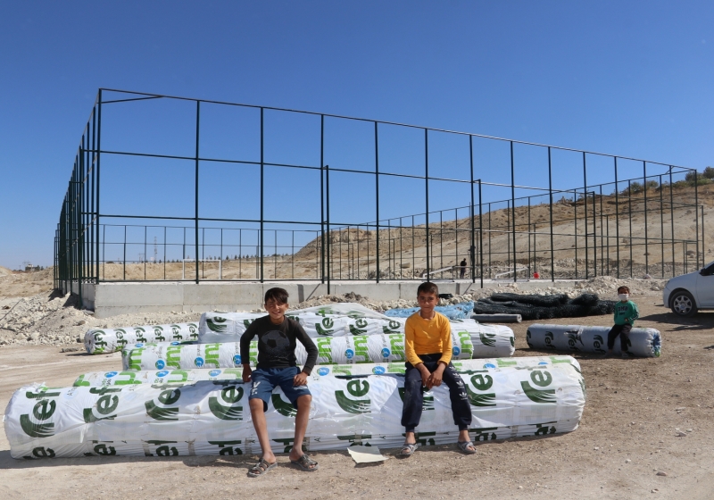 KARAKÖPRÜ KIRSALINDA GENÇLERE SPOR YATIRIMI