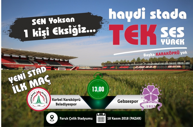 Karaköprü Yeni Statta İlk Galibiyeti İstiyor