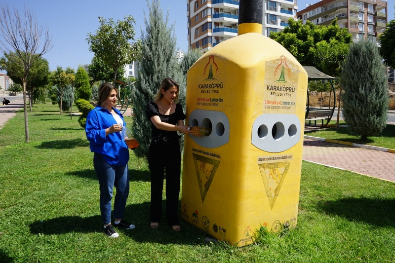 KARAKÖPRÜ'DE ATIK YAĞLAR GERİ DÖNÜŞÜME KAZANDIRILIYOR