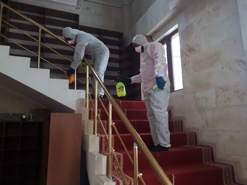 KARAKÖPRÜ’DE CAMİLERDE CORONA ÖNLEMİ