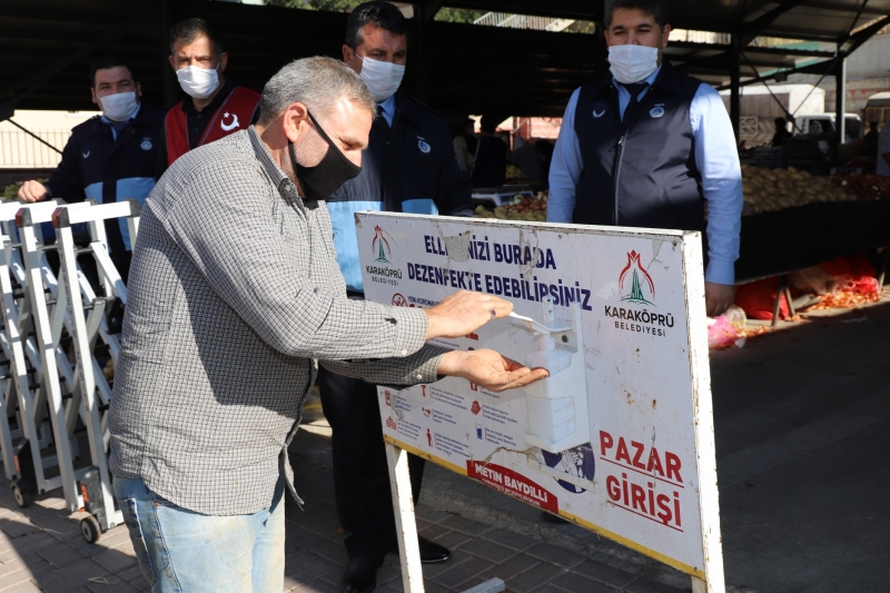 KARAKÖPRÜ'DE PANDEMİ DENETİMLERİ SIKI TUTULUYOR