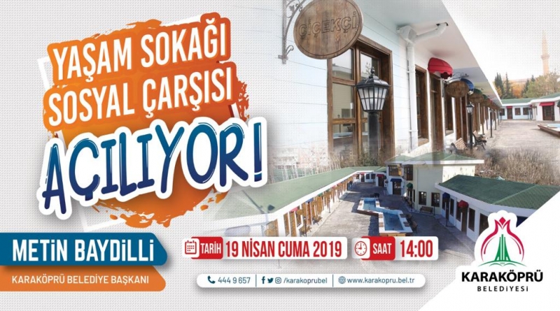 Karaköprü'de Sosyal Yaşam Çarşısı Açılıyor