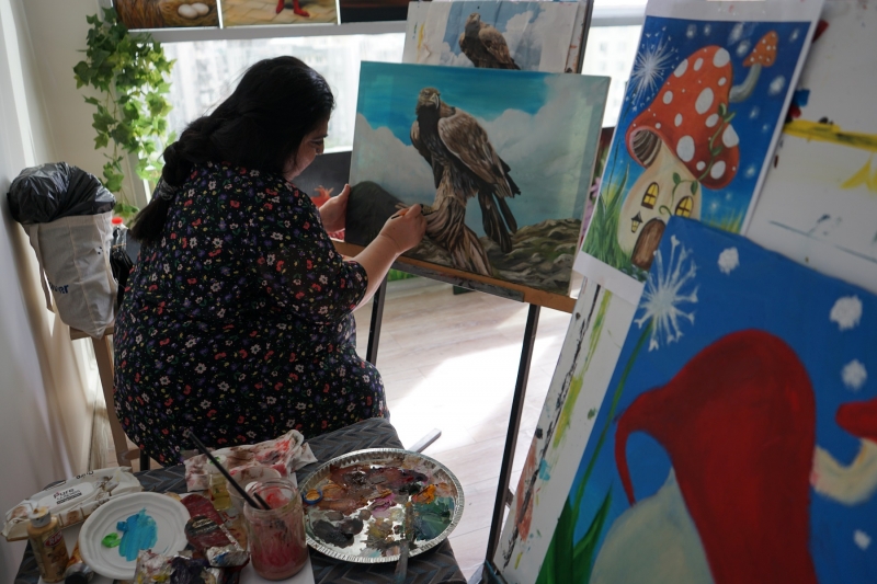 KARAKÖPRÜ’DE VATANDAŞLARIN BOŞ ZAMANI SANATLA DEĞERLENİYOR