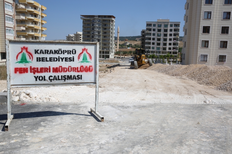 Karaköprüde Yol Çalışmaları Ramazanda Sürüyor