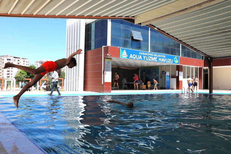 KARAKÖPRÜ'DE YÜZME HAVUZU SEZONU AÇILIYOR