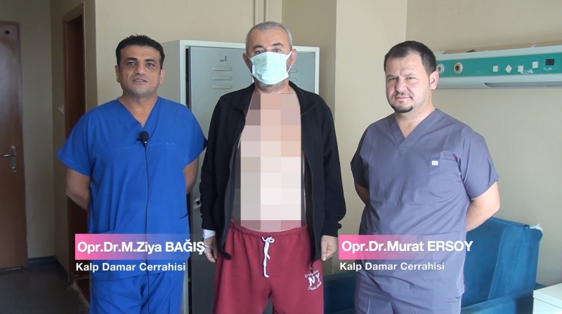 KÜÇÜK KESİ İLE BY-PASS AMELİYATI YAPILDI.